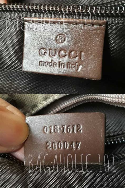 gucci purse serial number|how to tell if gucci bag is real.